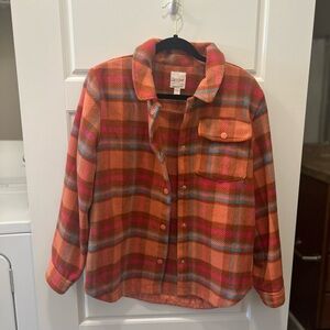 Cat & Jack Multicolor Plaid Button Down Shirt